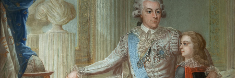 GUSTAV III MED KRONPRINSEN GUSTAV ADOLF